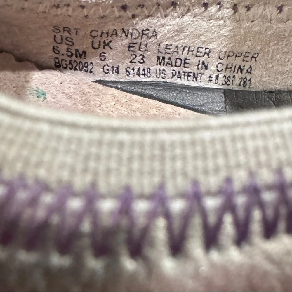 Stride Rite Chandra Leather Purple Cap Toe Mary Jane Toddler Girls Silver 6.5 - Picture 8 of 8